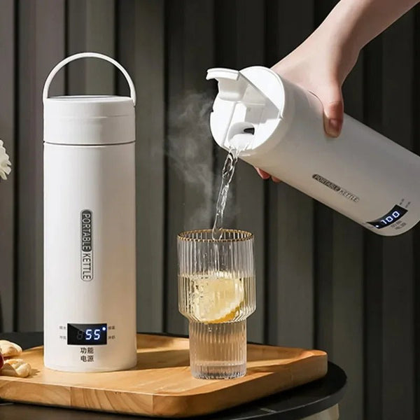 500ml Portable Electric Travel Kettle & Thermos - NEOMINOA LTD