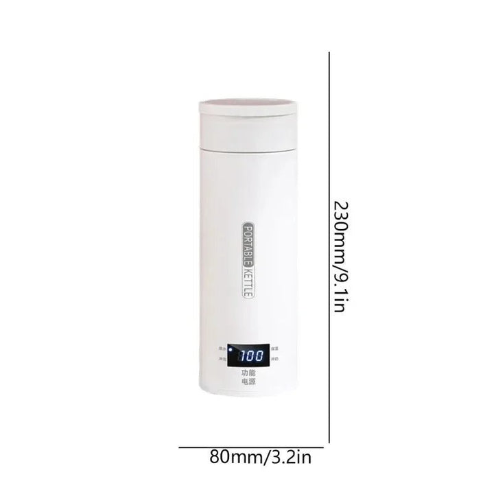 500ml Portable Electric Travel Kettle & Thermos - NEOMINOA LTD