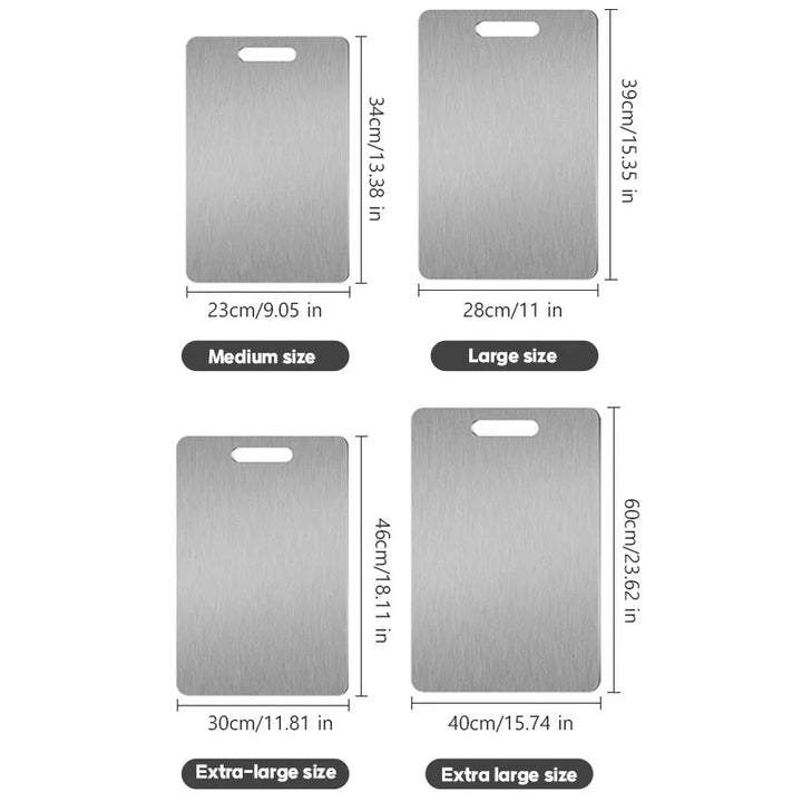 Double - Sided 316 Stainless Steel Cutting Board - NEOMINOA LTD