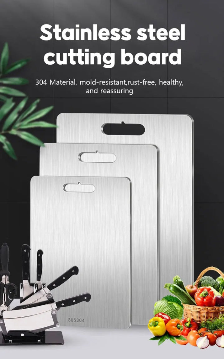 Double - Sided 316 Stainless Steel Cutting Board - NEOMINOA LTD