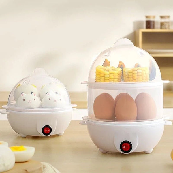 Electric Double - Layer Egg Cooker & Steamer - NEOMINOA LTD