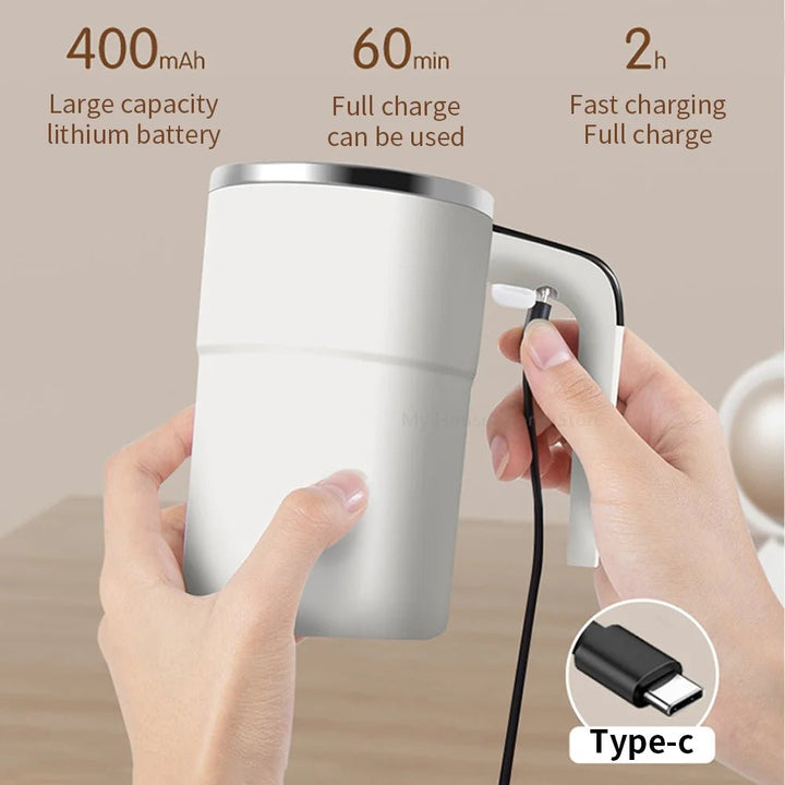 Rechargeable Self - Stirring Magnetic Coffee Mug - NEOMINOA LTD