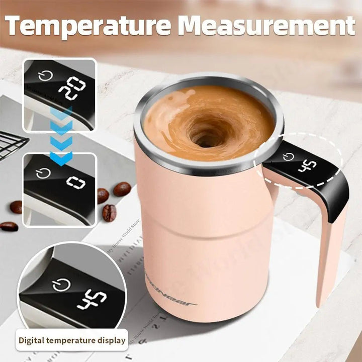 Rechargeable Self - Stirring Magnetic Coffee Mug - NEOMINOA LTD
