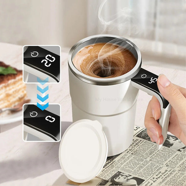 Rechargeable Self - Stirring Magnetic Coffee Mug - NEOMINOA LTD