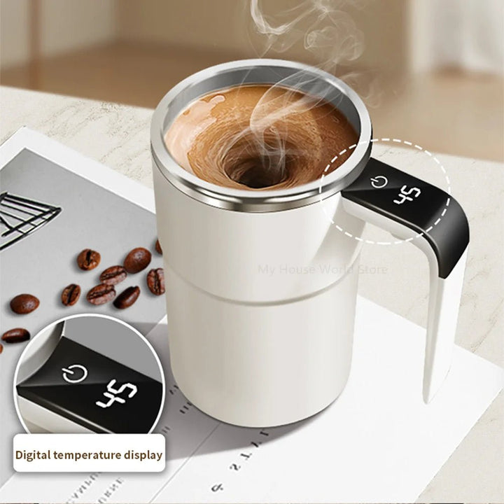 Rechargeable Self - Stirring Magnetic Coffee Mug - NEOMINOA LTD